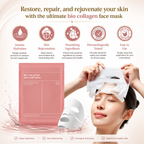 Bio Collagen Face Mask – Deep Hydration & Firming Sheet Mask for Glowing Skin (Pack of 3)