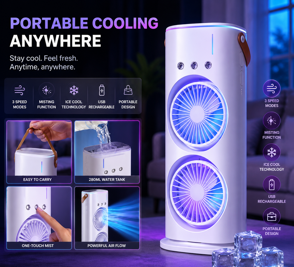 Rechargeable Ice Mist Cooler