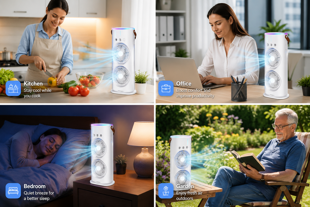 Rechargeable Ice Mist Cooler