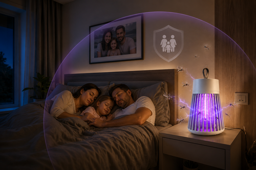 USB Rechargeable Mosquito Killer Lamp for Home & Outdoor Use