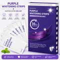 Purple Teeth Whitening Strips – Enamel Safe Whitening Kit for a Brighter Smile (14-Day Treatment)